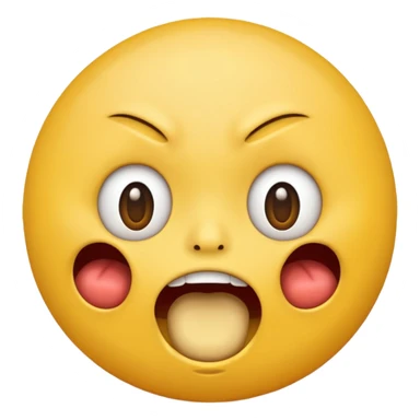 Emoji with hungry sticker