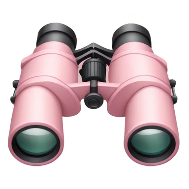 Light pink binoculars facing to the side  sticker