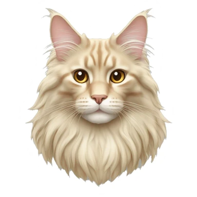 cream colored maine coon sticker
