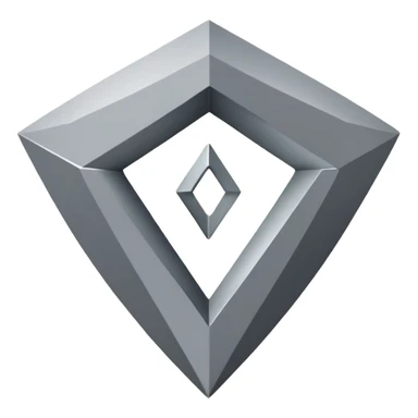 A white check inside a gray diamond  sticker