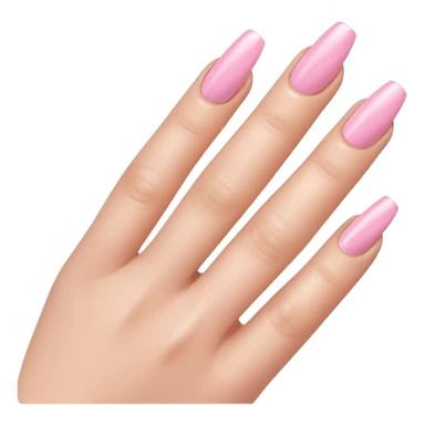 light pink nail polish sticker