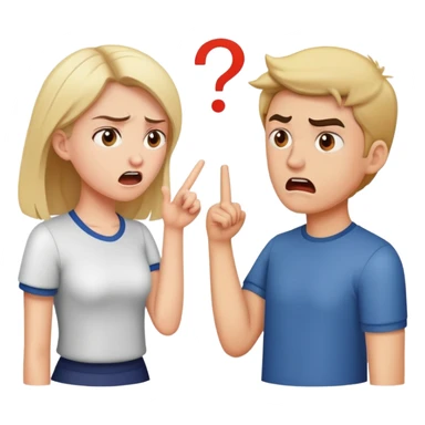 A girl had a fight with a guy sticker