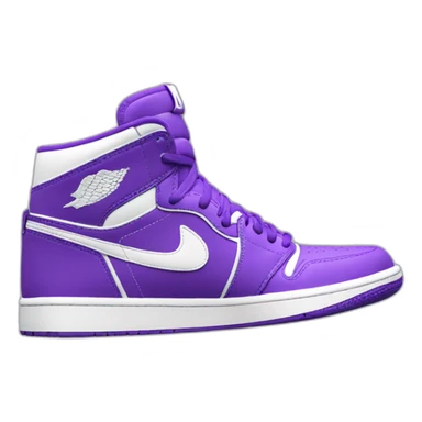 nike-air-jordan-1-purple-and-white-logo-store-3d-render sticker