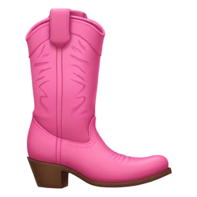 Pink western boots  sticker