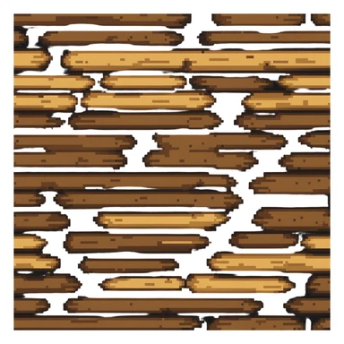 wooden log sticker