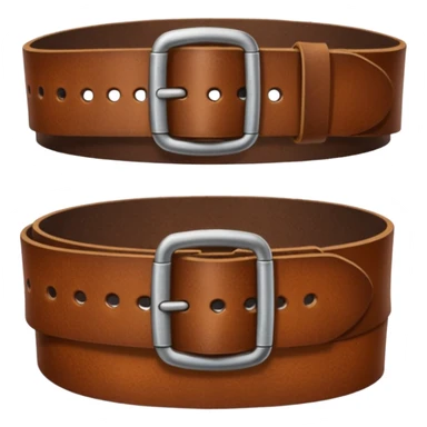 hand holding belt sticker