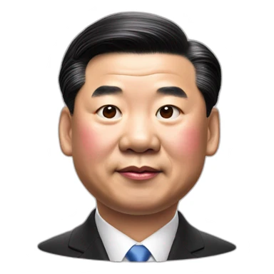 pig president xi jinping sticker
