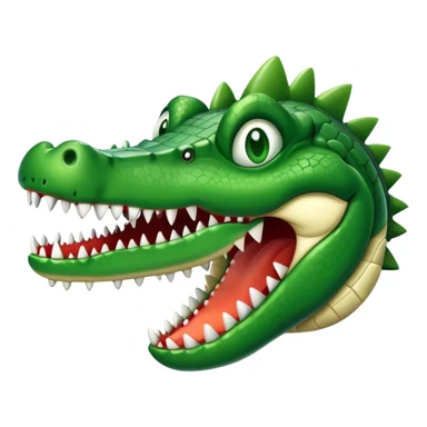 airplane with a crocodile head instead of the nose sticker