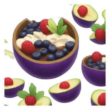 Aesthetic açai bowl  sticker