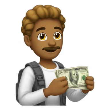 emojis de commpra y venta de dólares  sticker