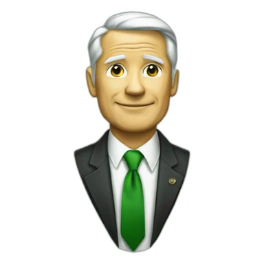 president green tie sticker