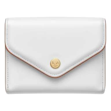 white wallet, clean girl aesthetic, soft colors, minimal design sticker