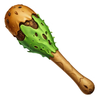 Rotten flesh drumstick sticker