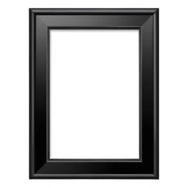 Black photo frame sticker