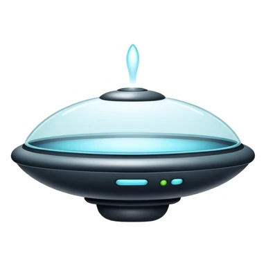 Ufo minimal design and simple lines, not so many small details, and make the top bit glass  like  sticker