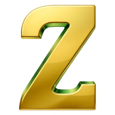 number 7 in golden and green shadows sticker