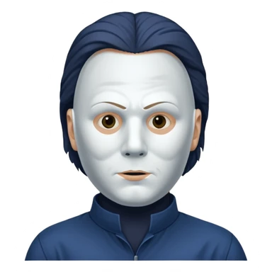 Crie um emoji do serial Killer Michael Myers sticker