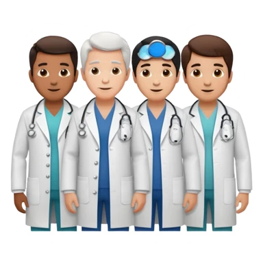 5 doctor staff all men make the differ in age sticker