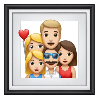 Polaroid photo booth sticker