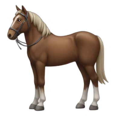 cat sitting on a horse sticker