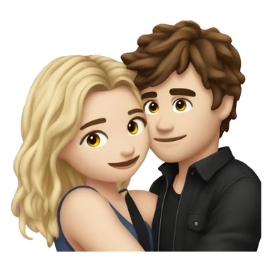 Emoji Chloe grace moretz hugging elrubiusomg sticker