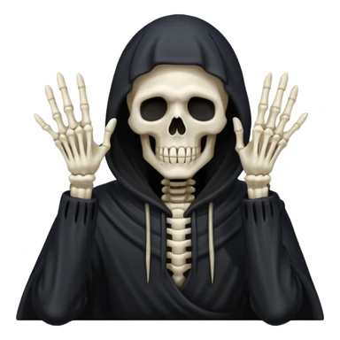 grim reaper doing a facepalm sticker