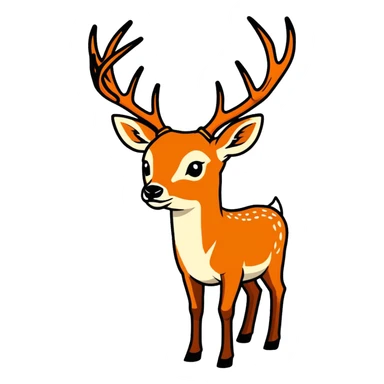 10 point buck sticker