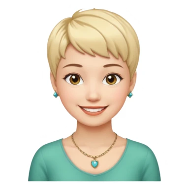 Girl with pixie cut sticker