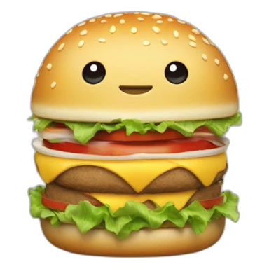 Grogu qui mange un hamburger sticker