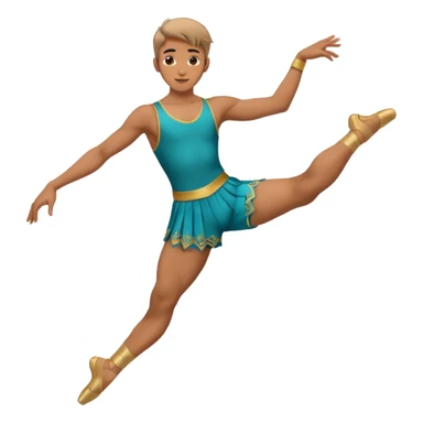 male dancer with clothes sticker