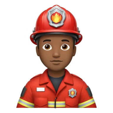Ight black male firefighter sticker