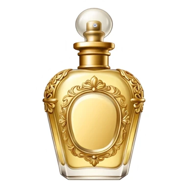 bottle of perfume gold exquisite large takes all the space

 sticker