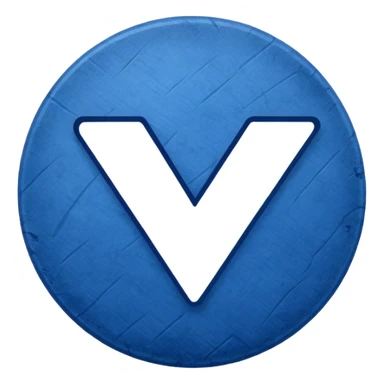 blue tick ✅ in circular form with a rough outer body  sticker