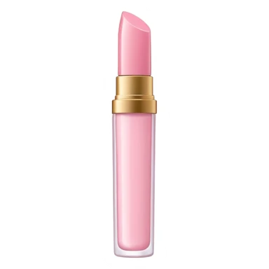 light pink lip gloss tube  sticker