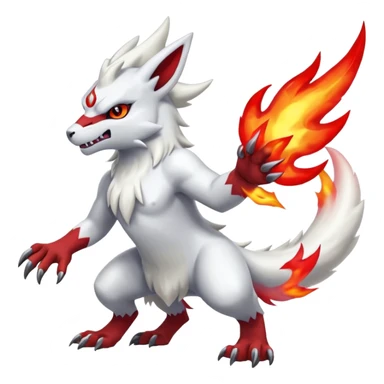 Absol-Reshiram-Zangoose-Fusion (full body) sticker