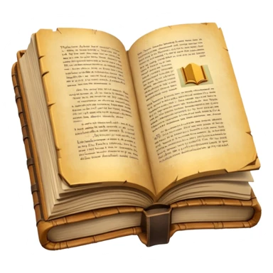 open old book low poly sticker