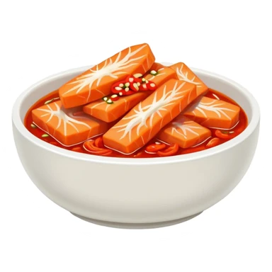 baechu kimchi in a bowl sticker
