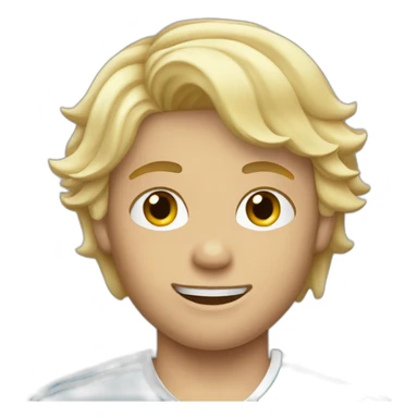 Blond hair Boy in Argentina soccer jersey sticker
