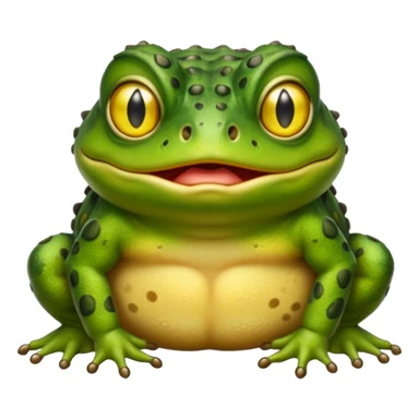 Angry toad sticker