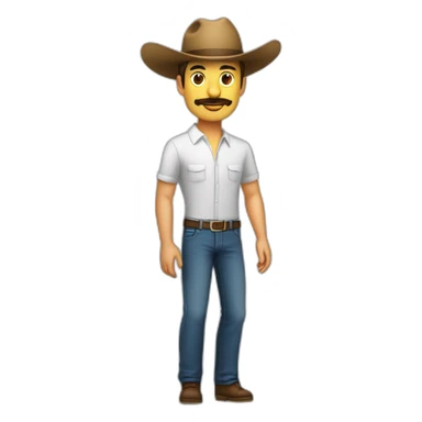hombre de cuerpo completo con maletin y sombrero sin bigote sticker