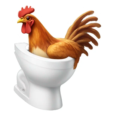 Skibidi toilet holding a chicken wing sticker
