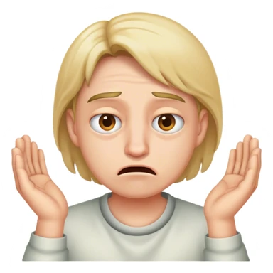 face of absolute disgust with both hands  sticker