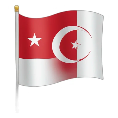 Turkish republic of northern Cyprus flag sticker