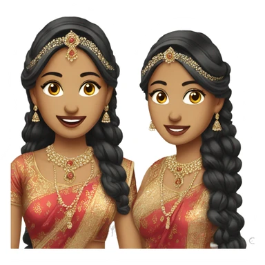 A fair asian bride indian wedding sticker