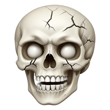 Skull in eternal anguish and pain  sticker