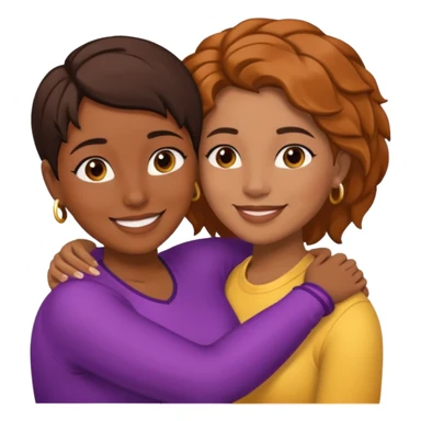 Lesbian emoji Guyanese Masc and mixed fem sticker