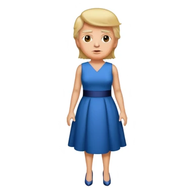Donald Trump in a dress sticker