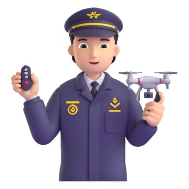 drone pilot with remote control sticker