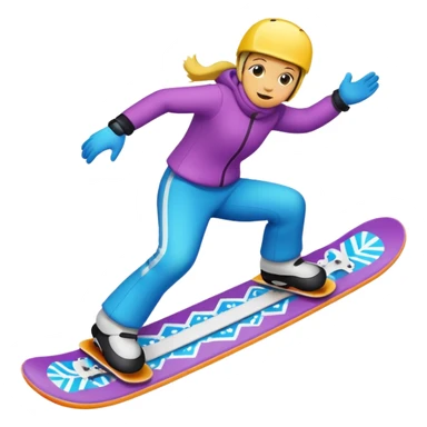 snow board,colorful, negative: character. sticker
