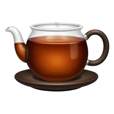 Cup of black tea sticker